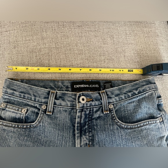 EXPRESS VINTAGE Y2K Low rise flare Jeans - Picture 6 of 11